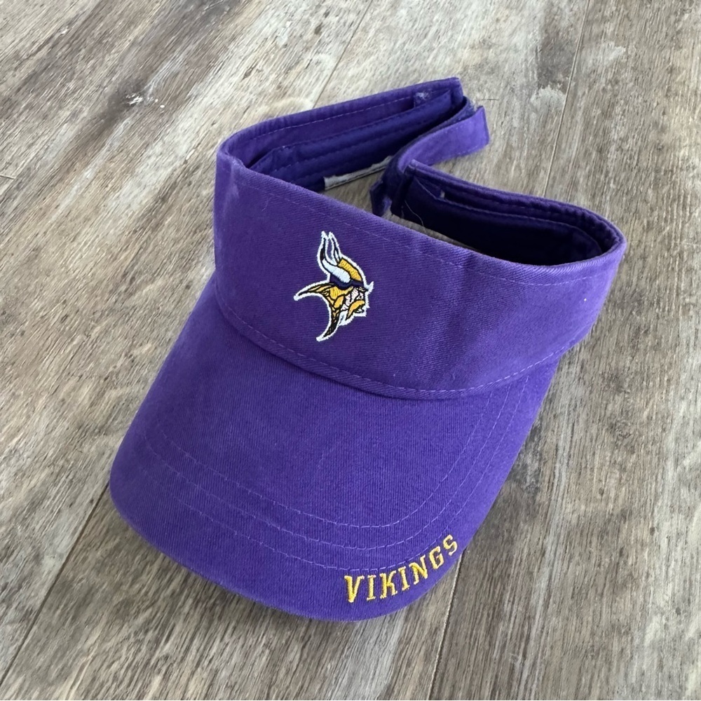 Minnesota Vikings Football Visor - Purple Denim